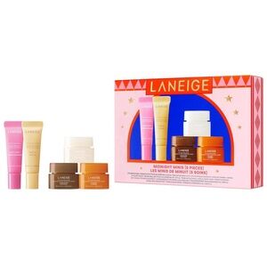 Laneige Midnight Minis 5pc Lip Glowy Balm & Lip Sleeping Mask Holiday Gift Set
